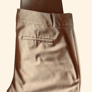 Calvin Klein Women’s Straight‑Leg Tan Pants — Size 12